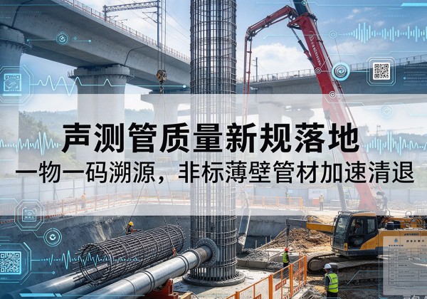 阜城声测管质量新规落地，一物一码溯源，非标薄壁管材加速清退