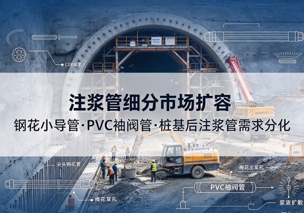阜城注浆管细分市场扩容，隧道钢花小导管、PVC 袖阀管、桩基后注浆管需求分化